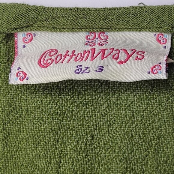 Cotton Sleeveless Long Dress Loose Fitting - Size 1, Size 3 - Picture 10 of 13